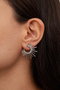 Heliophilia Silver Pendientes de Metal Plateados